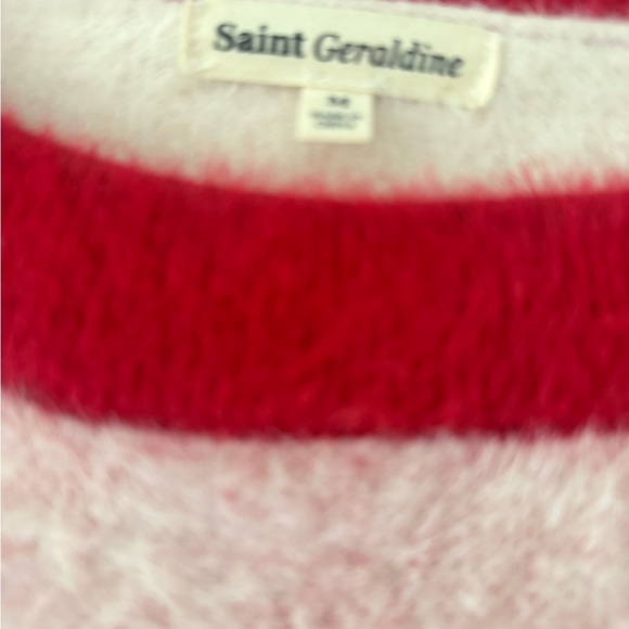 Saint Geraldine Fuzzy Mushroom Print Sweater Soft Size M - Picture 4 of 6